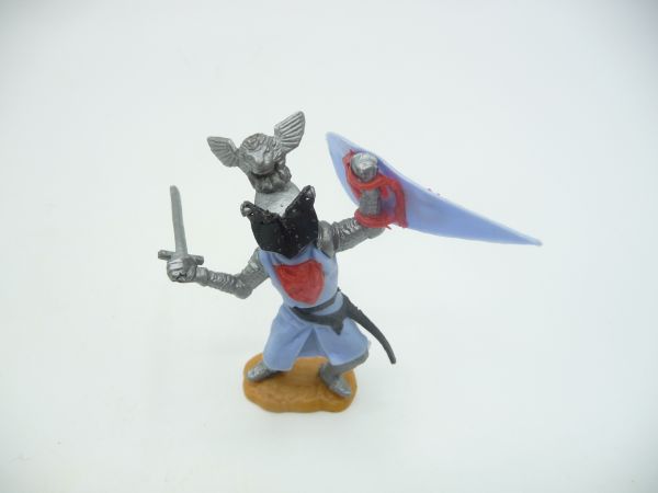 Timpo Toys Visierritter mit Schwert, hellblau