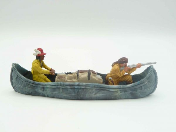 Britains Swoppets Beautiful canoe with Trapper + Scout