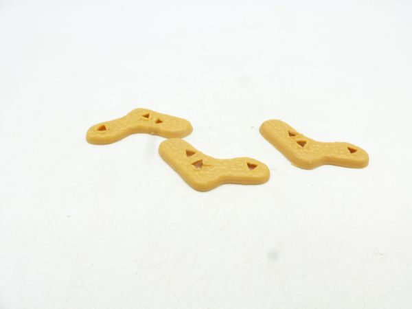 Timpo Toys 3 Bodenplatten für kniende Figuren, beige