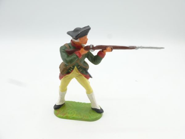 Elastolin 7 cm American Militia; Soldat stehend schießend, Nr. 9145 - sehr guter Zustand