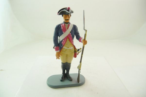 Preiser 7 cm Prussians 1756 Inf. Reg. No. 7, musketeer standing, rifle put down