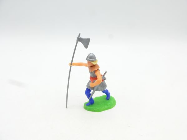 Elastolin 5,4 cm Norman walking with long battle axe