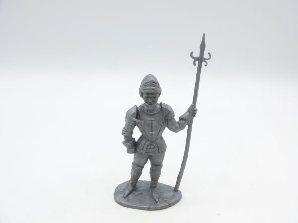 Domplast Manurba Knight standing with spear - unpainted