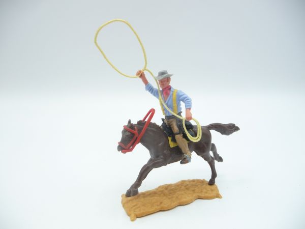 Timpo Toys Cowboy 4th version riding with lasso