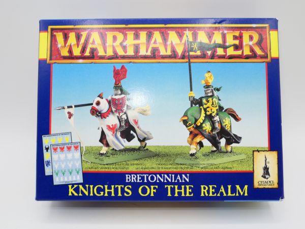 Warhammer Bretonian Knights of the Realm - empty box - with spare parts