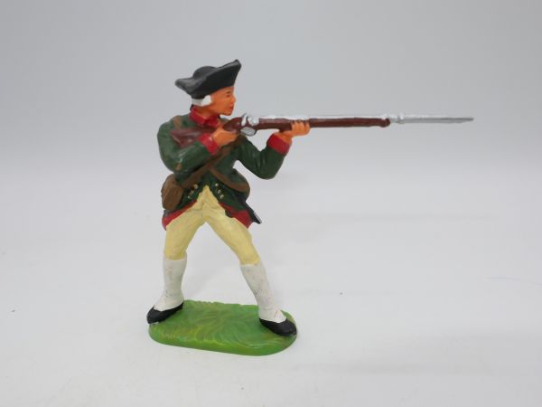 Elastolin 7 cm American Militia: Soldier standing shooting, No. 9145