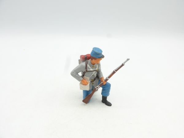 Elastolin 7 cm Südstaaten: Soldat kniend ladend, Nr. 9187