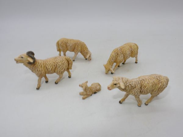 Elastolin Gruppe Schafe mit Widder