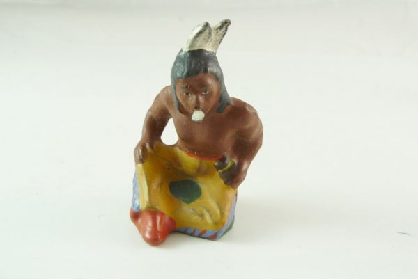 Lisanto Indian sitting with pipe of peace - great condition
