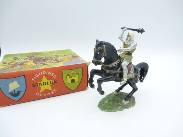 Starlux Knight on horseback with mace - rare orig. packaging