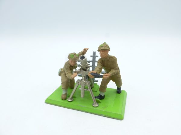 Britains Mortar emplacement minidiorama, British soldiers