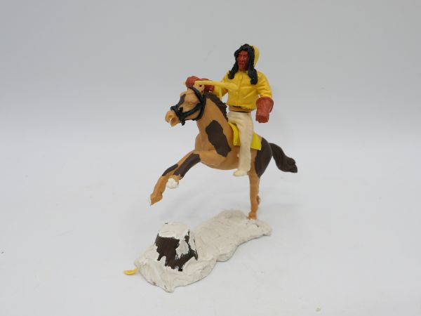 Timpo Toys Eskimo on horseback with spear - modification