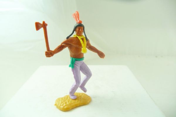Timpo Toys Indianer 2. Version stehend mit Tomahawk