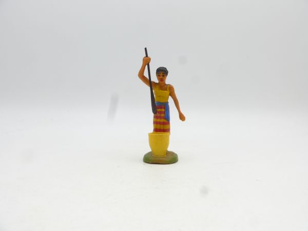 Indian with bowl + stick (French figure, similar to Clairet)