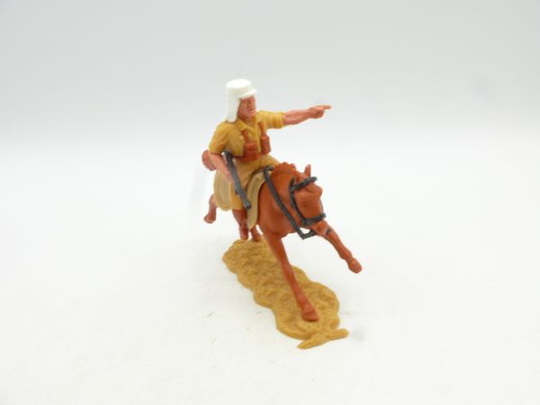 Timpo Toys Foreign legionnaire on horseback with machine gun, pointing