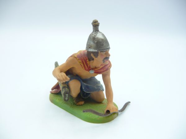 Umbau 7 cm Römischer Soldat anschleichend mit Bogen - tolle Figur