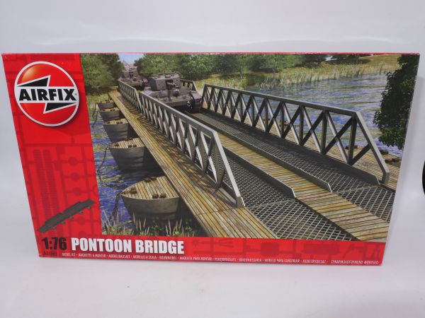Airfix Red Box: Pontoon Bridge, No. 3383 - orig. packaging, on cast