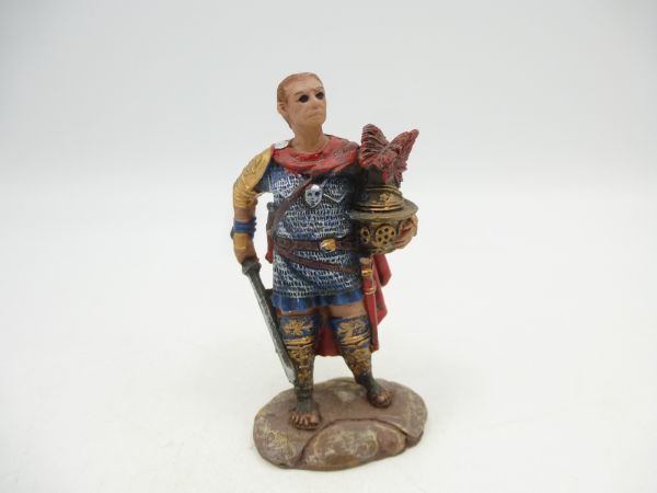 Römer / Legionär, Helm im Arm haltend mit Schwert