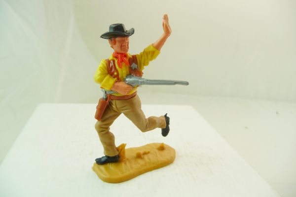 Timpo Toys Sheriff, gelb-braun mit schönem laufenden Unterteil