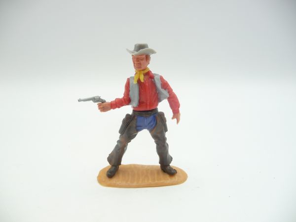 Timpo Toys Cowboy 4. Version stehend mit Pistole, mit Chaps