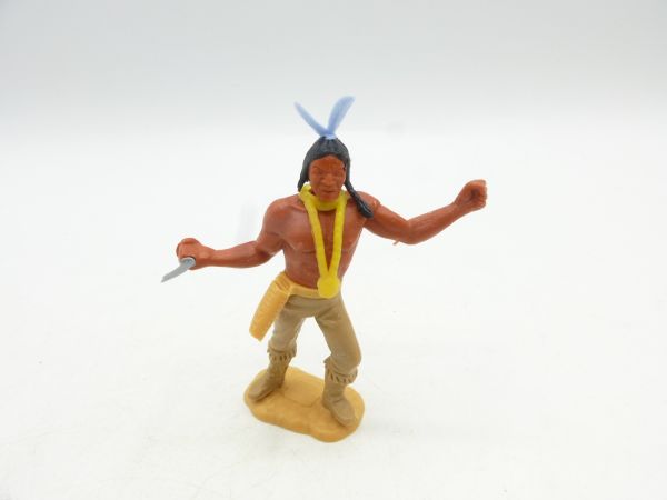 Timpo Toys Indianer 3. Version stehend mit Messer - selten