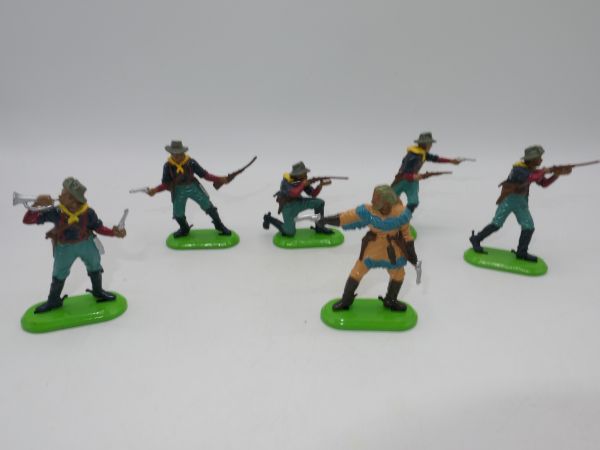 Britains Deetail 7th cavalry soldiers on foot (6 figures) - nice set