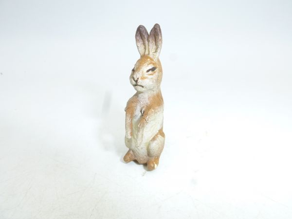 Hare standing upright, height 4,5 cm