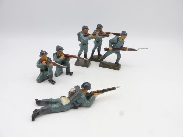 Lineol WK-Soldaten (6 Figuren) - schönes Set