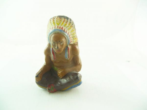Lineol Indian chief sitting - very good condition