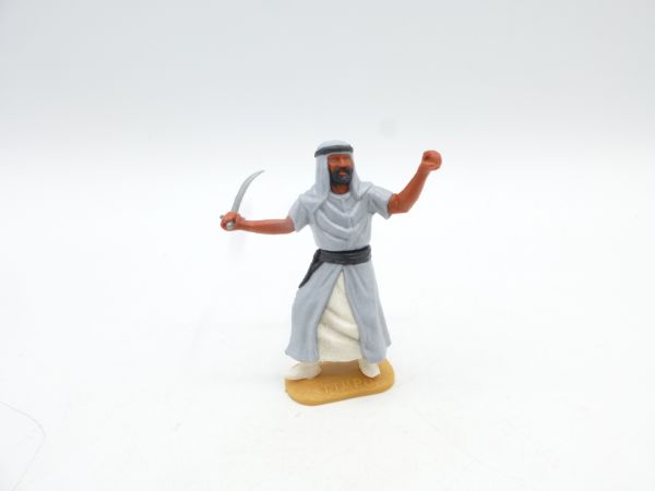 Timpo Toys Arab standing with scimitar, grey, inner skirt white