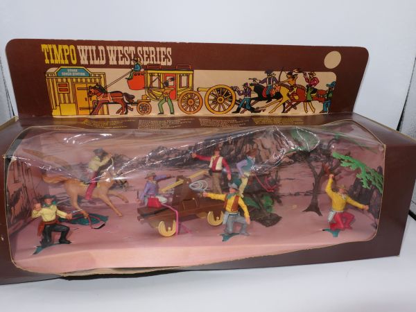 Timpo Toys Wild West Series: Blisterbox Bank Raider, Ref. Nr. 354 - seltene Box