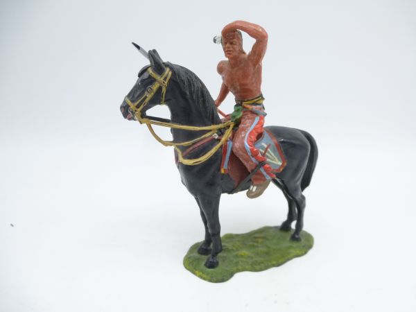 Indian on horseback with spear, peering - beautiful modification
