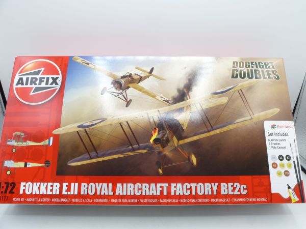 Airfix 1:72 Fokker E.II Royal Aircraft Factory BE2c, No. A50177 - orig. packaging