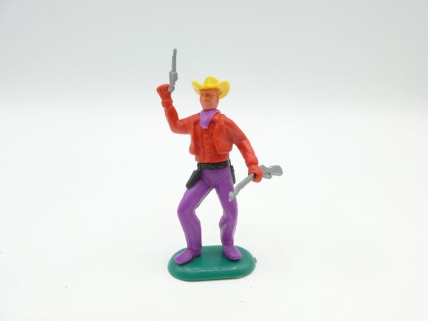 Crescent Toys Cowboy stehend mit Pistole + Gewehr