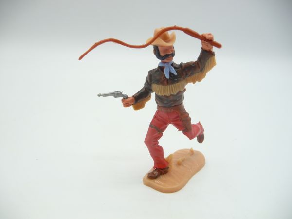 Timpo Toys Cowboy 4th version running with whip + pistol