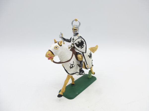 Crusader on horseback with weapon (1:32 scale) - great painting