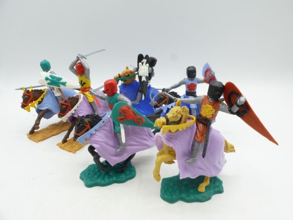 Timpo Toys Mittelalterritter zu Pferd (6 verschiedene Figuren)