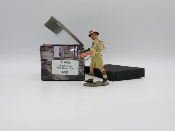 King & Country 8th Army, Aussi Sergeant with Tomy Gun, EA 68