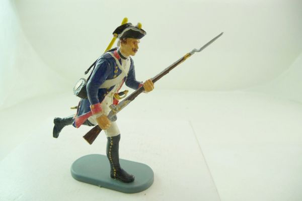 Preiser 7 cm Prussians 1756 Inf. Reg. No. 7, musketeer storming