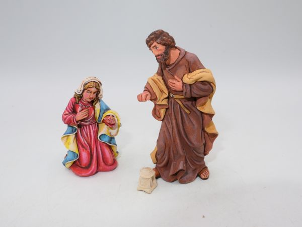 Mary + Joseph, 7 cm wooden figure from "The Royal Crib" series
