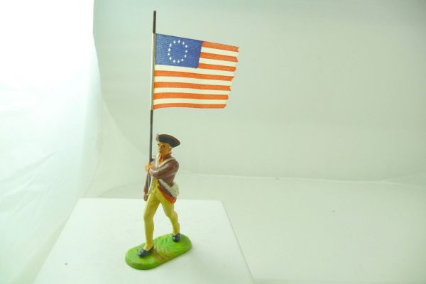 Preiser 7 cm Reg. Washington, Fahnenträger im Marsch, Nr. 9156