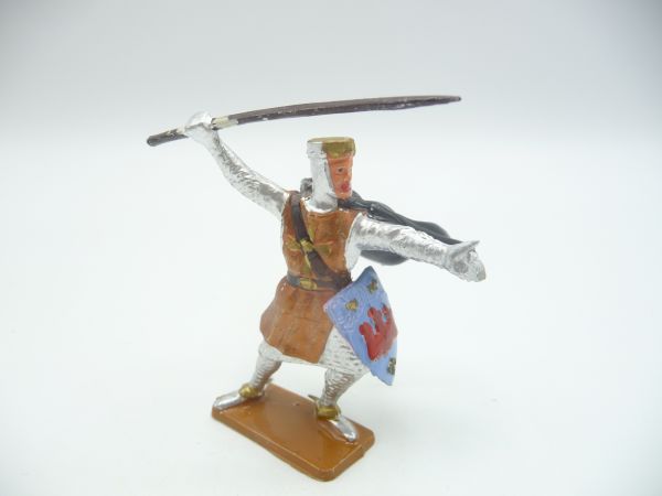 Starlux Knight with cape, throwing lance - early figure, 1st version