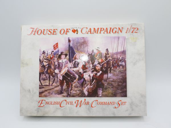 House of Campaign 1:72 English Civil War Command Set - on cast