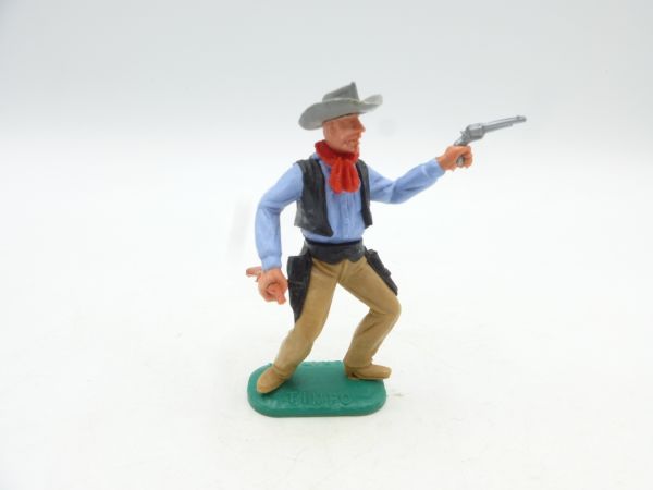 Timpo Toys Cowboy 2nd Version standing with pistol + rifle
