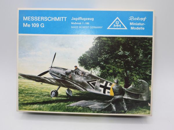 Roskopf Messerschmitt ME109G (1:100), Nr. 62 - OVP, Box mit leichten Lagerspuren