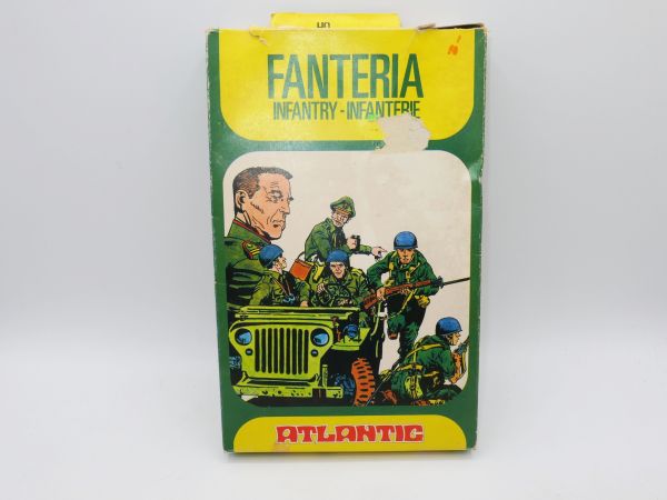 Atlantic Infantry with Jeep, No. 4001 - orig. packaging, figures loose