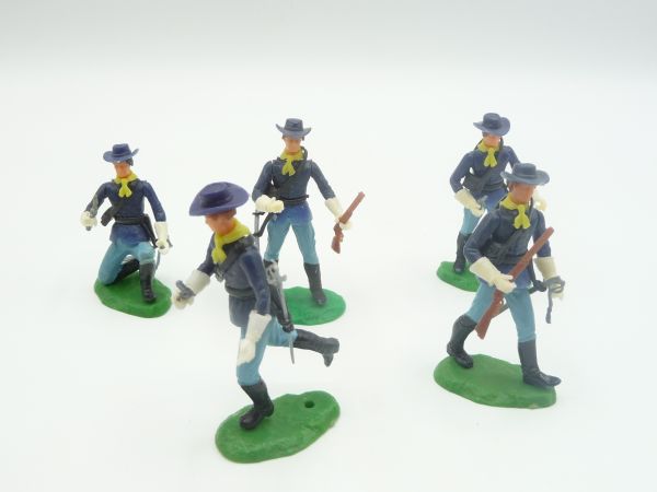 Elastolin 5,4 cm Group of Union Army soldiers (5 figures)