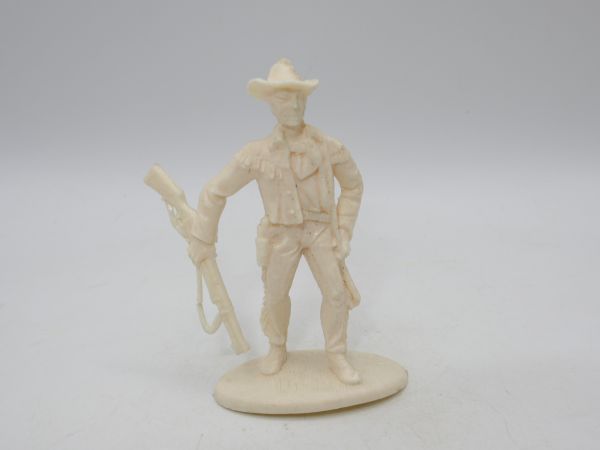 Linde Cowboy, rifle sideways, cream white - rifle loop with hairline crack