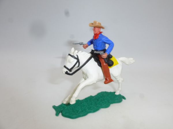 Timpo Toys Cowboy 2nd version riding with 2 pistols