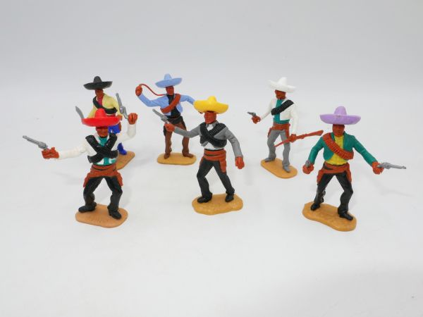 Timpo Toys Set of Mexicans on foot (6 figures)